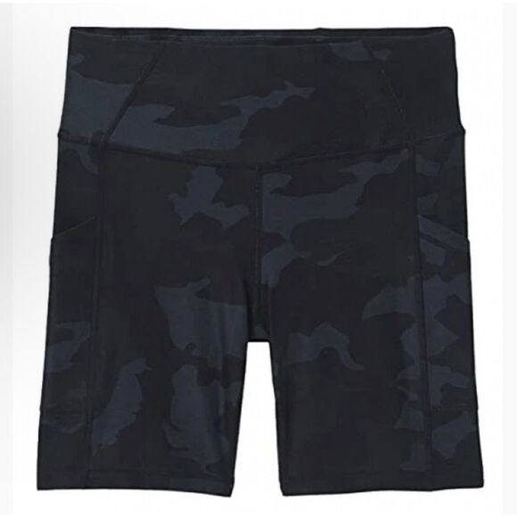 NWT prAna Electa Shorts Black Camo XS - Picture 1 of 5